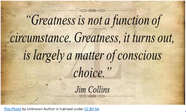 Greatness is our choice