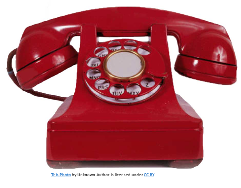 Red Old-school Telephone