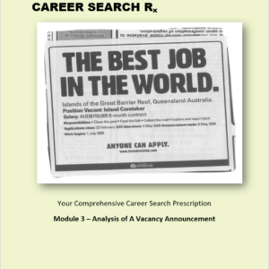 CSRx Module 3 – Analyze a Vacancy Announcement