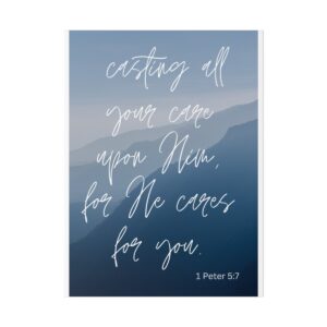 1 Peter 5:7 Classic Stretched Canvas Wall Art