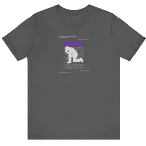 Deut. 33:27 Male Kneeling Praying Short Sleeve Tee