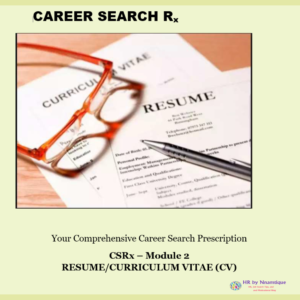 CSRx Module 2 – Resume & Vitae
